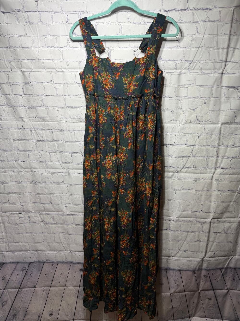Nautral Life Dark Floral Wide Leg Jumpsuit Sz S Boho Whimsigoth NWT